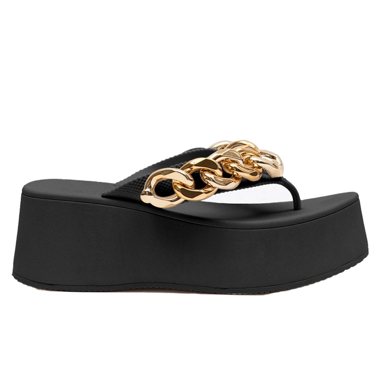 Imagem principal Chinelo Feminino Plus Corrente Petite Jolie PJ7350 Petite Jolie preto