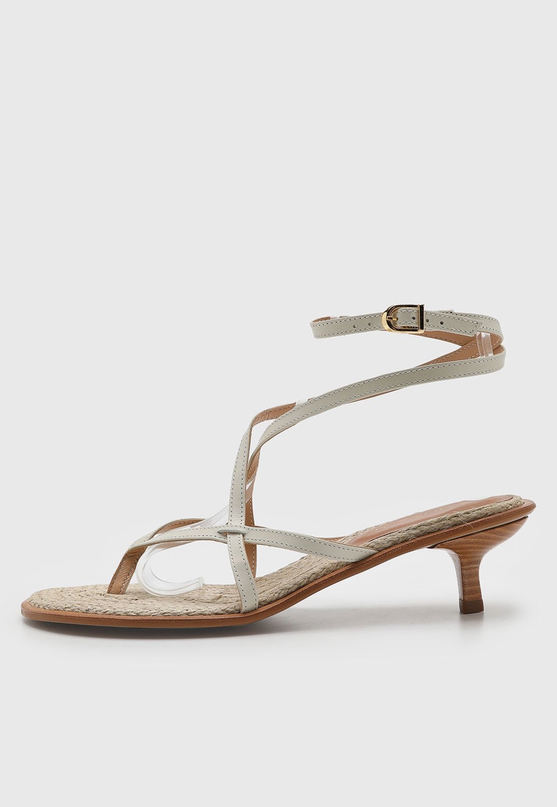 Imagem principal Sandália Feminina Luiza Barcelos Salto Fino Off-White Luiza Barcelos off-white white