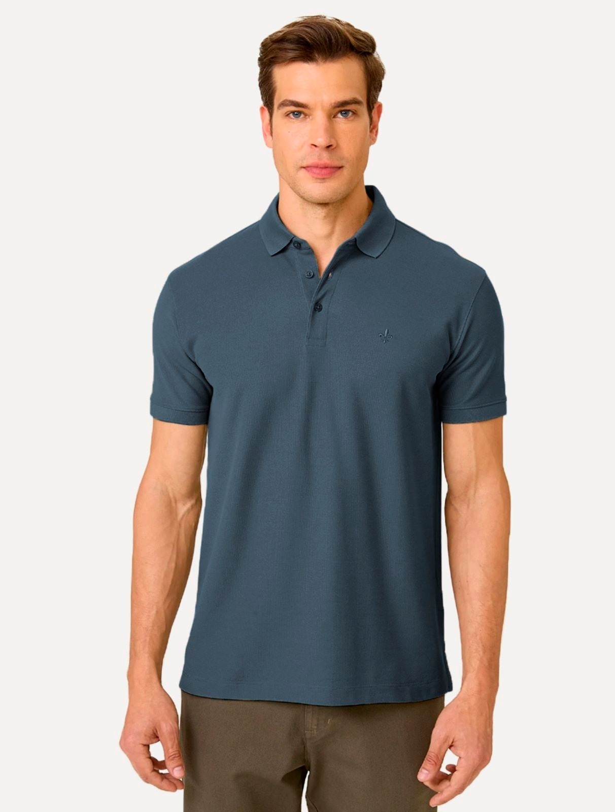 Imagem principal Polo Dudalina Piquet Essentials Cotton Basica Modal Escuro Dudalina verde