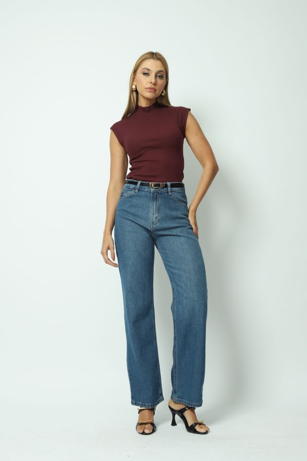 Imagem principal Calça Jeans Reta Jeans Médio 46 Gazzy azul