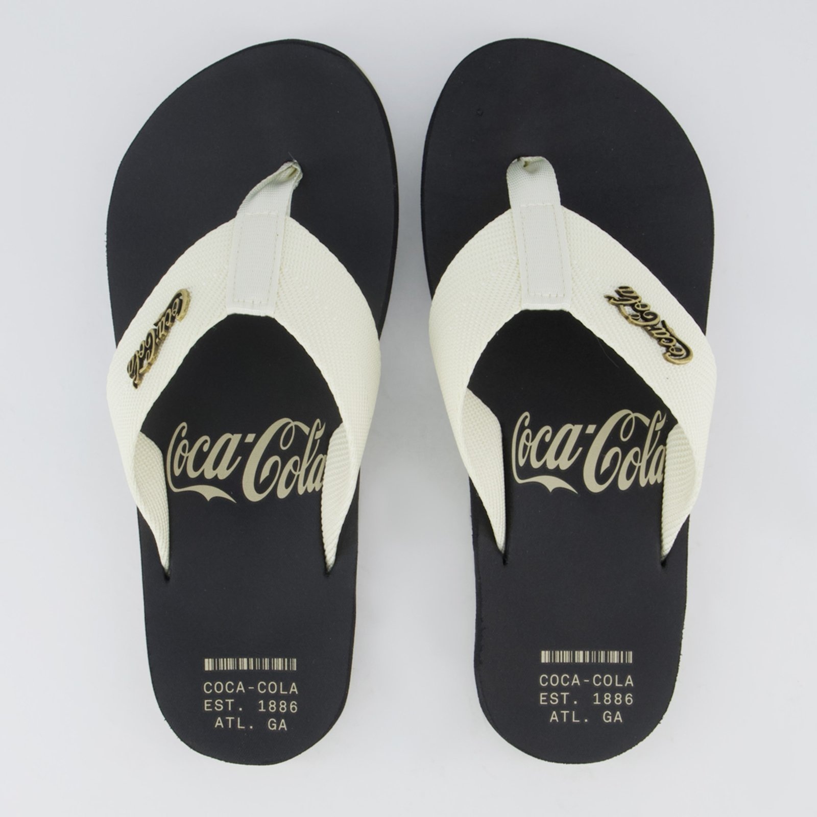 Imagem principal Chinelo Coca Cola Wave Alma Preto e Off White Coca-Cola preto white