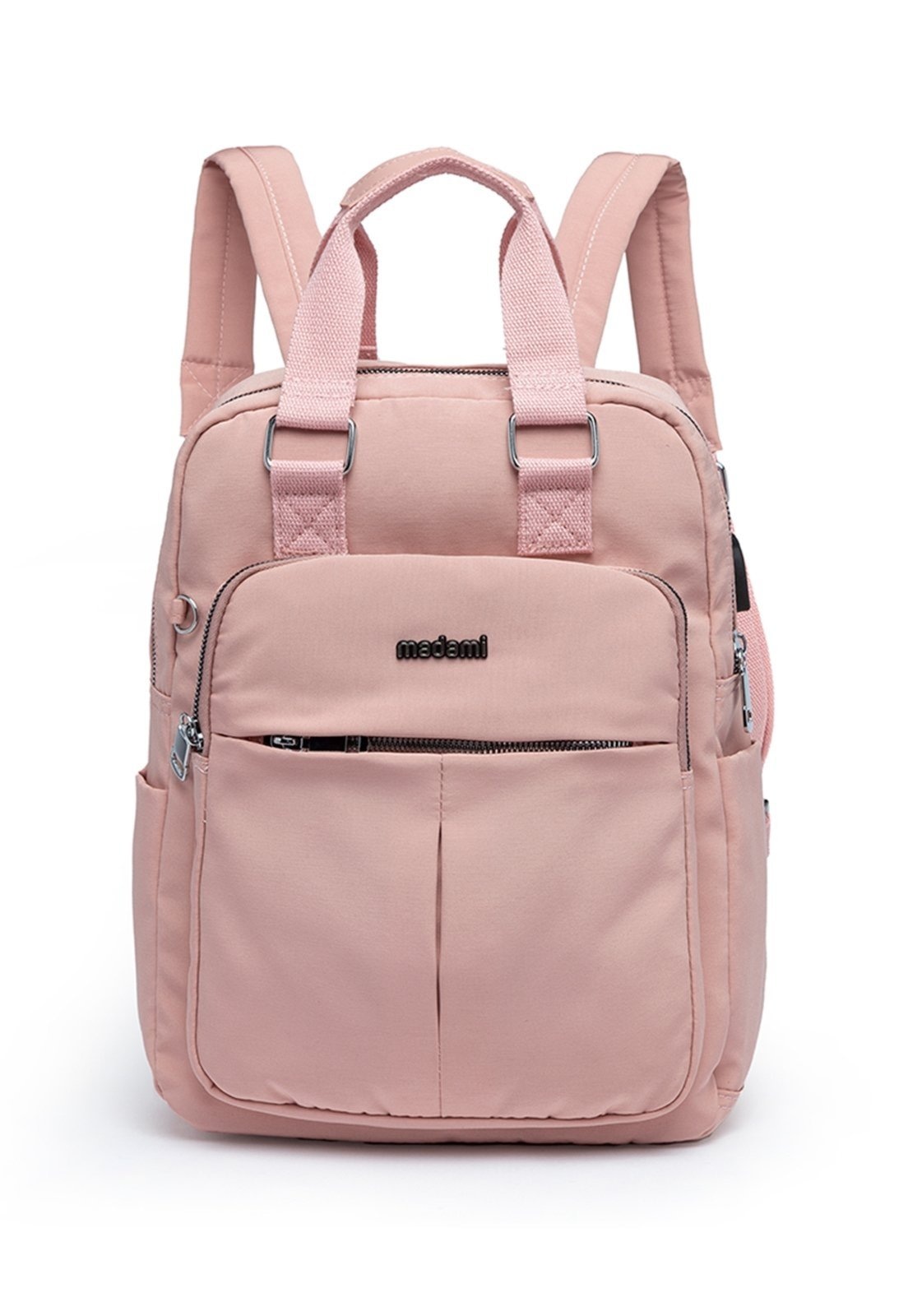 Imagem principal Mochila Bolsa Madami Moda Feminina Espaçosa Antifurto Madami rosa