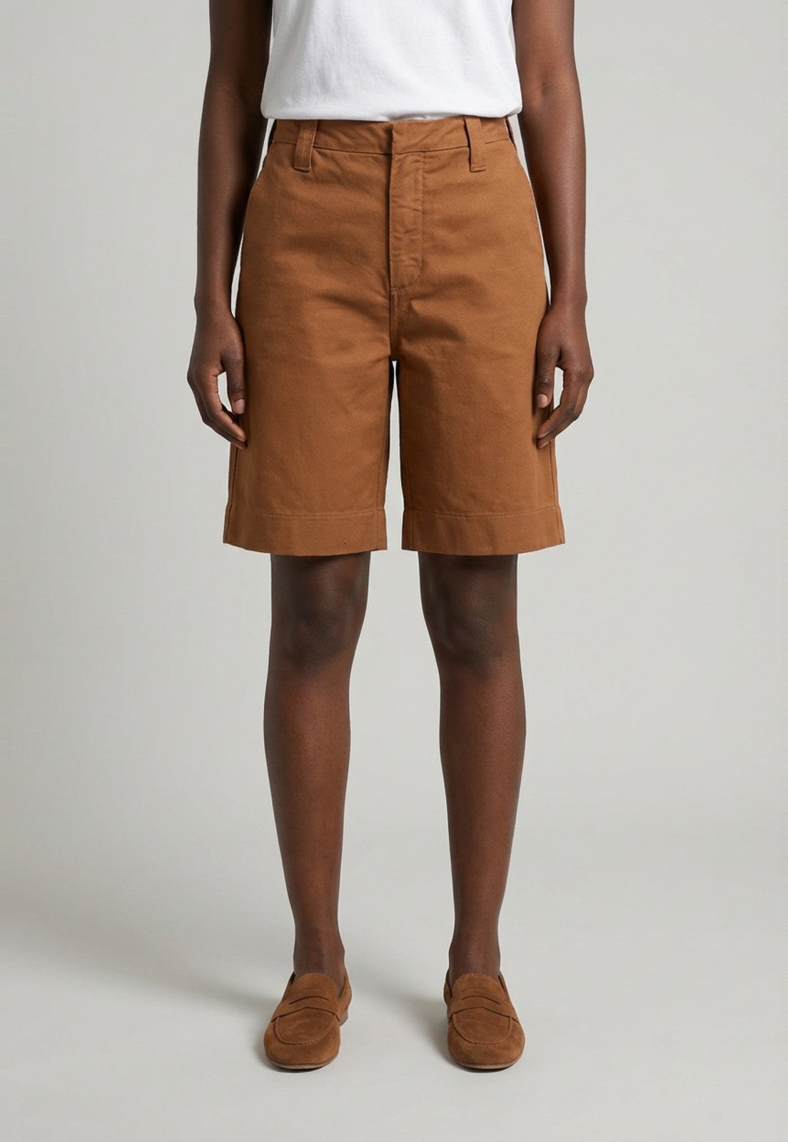 Imagem principal Bermuda Feminina Colcci Sarja Cintura Média Colcci marrom