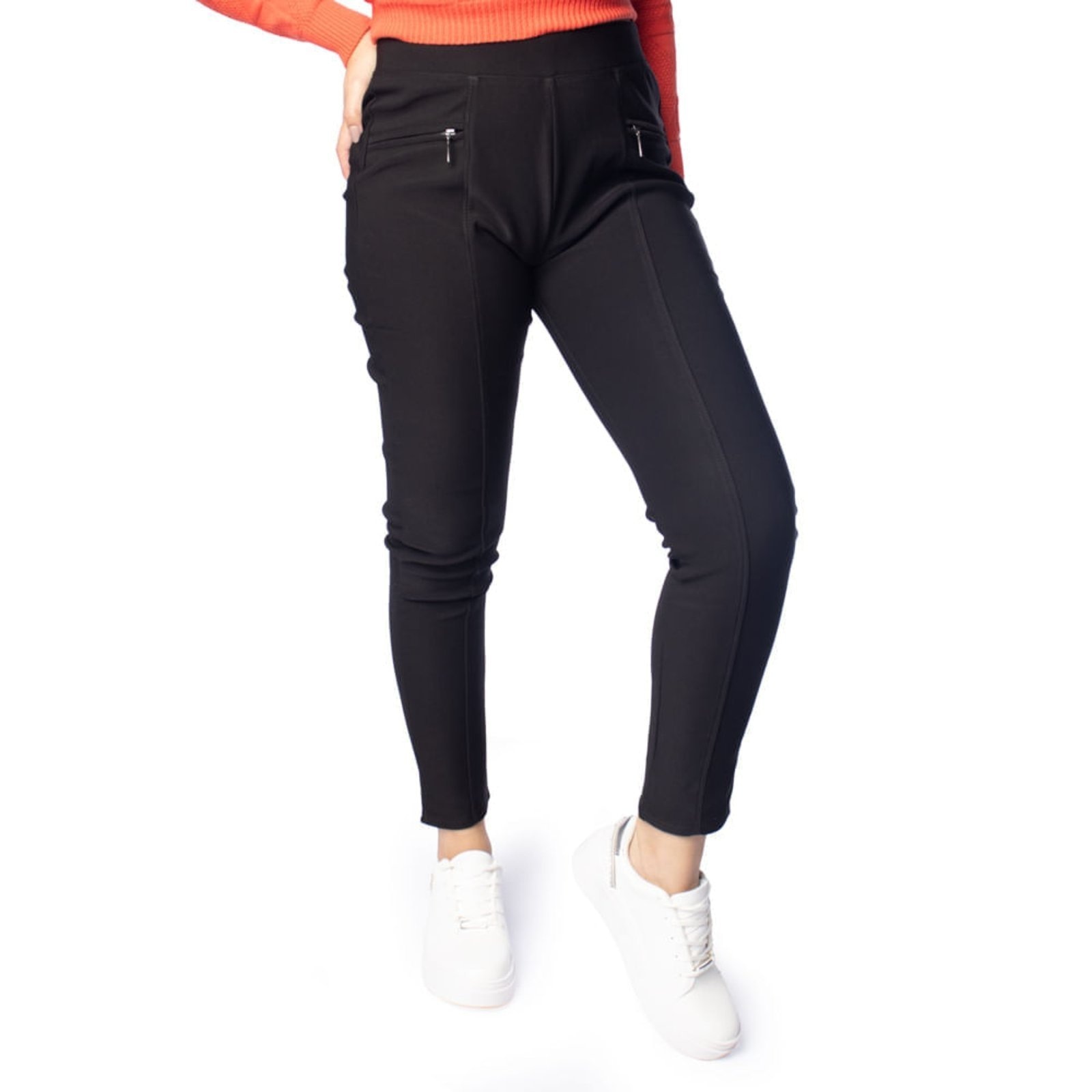 Imagem principal Calça Feminina Facinelli Costura Reta Zíper Frontal Facinelli preto