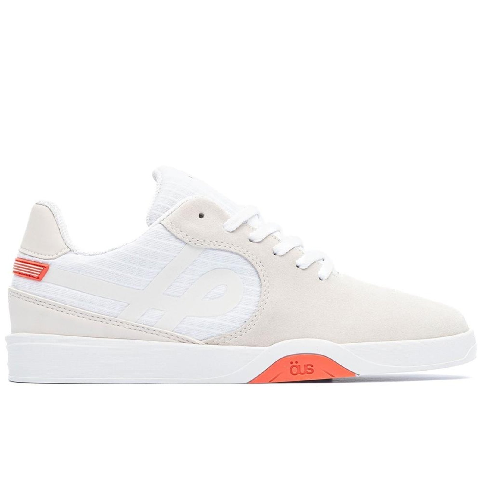 Imagem principal Tênis OUS Imigrante Masculino Gelo Bco Reflex Laranja Ess ÖUS branco