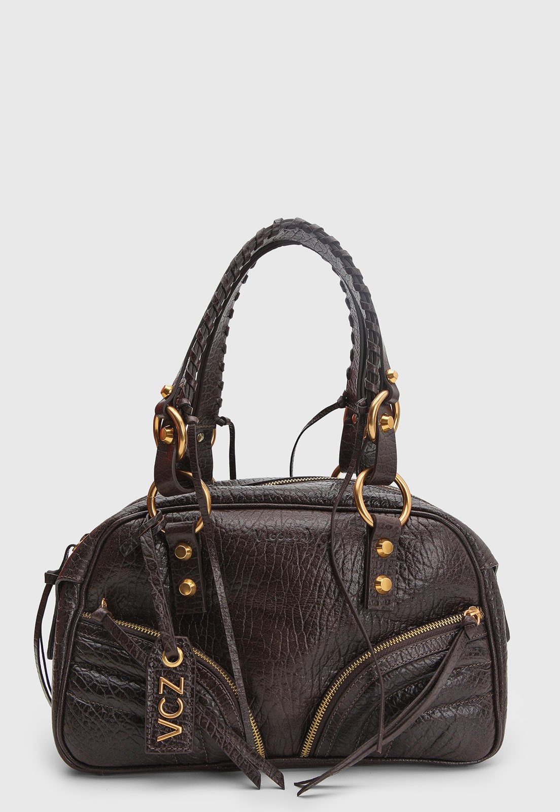 Imagem principal Bolsa Feminina Vicenza Média Alça Trançada Chocolate Vicenza marrom