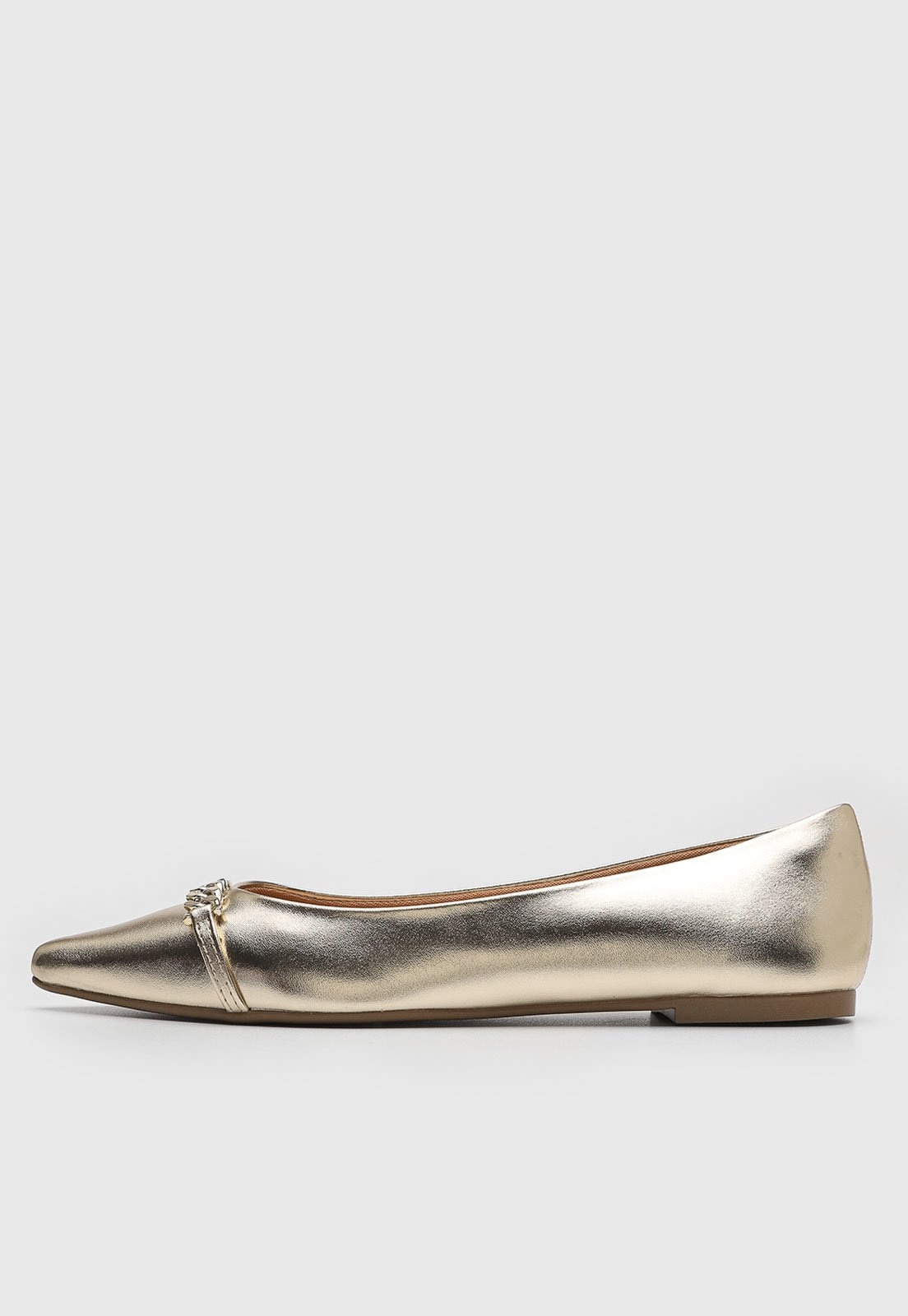 Imagem principal Sapatilha Via Uno Aplicação Metalizado Dourada VIA UNO dourado