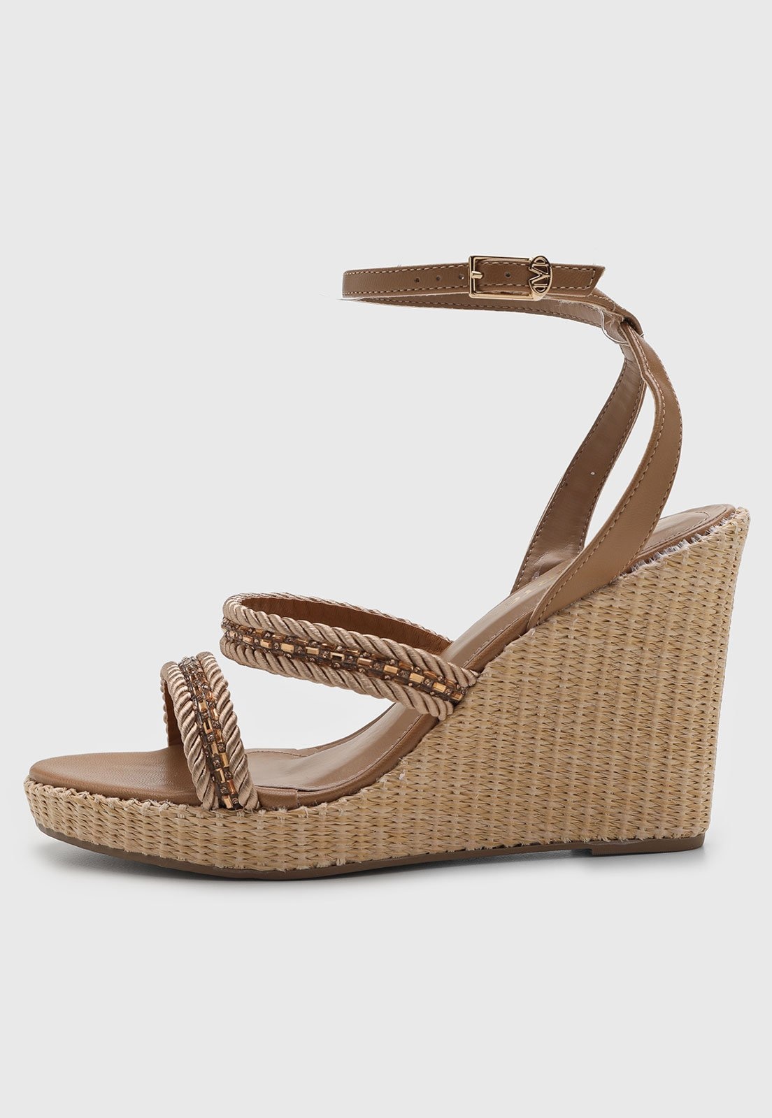 Imagem principal Sandália Feminina Via Marte Salto Anabela Palha VIA MARTE bege