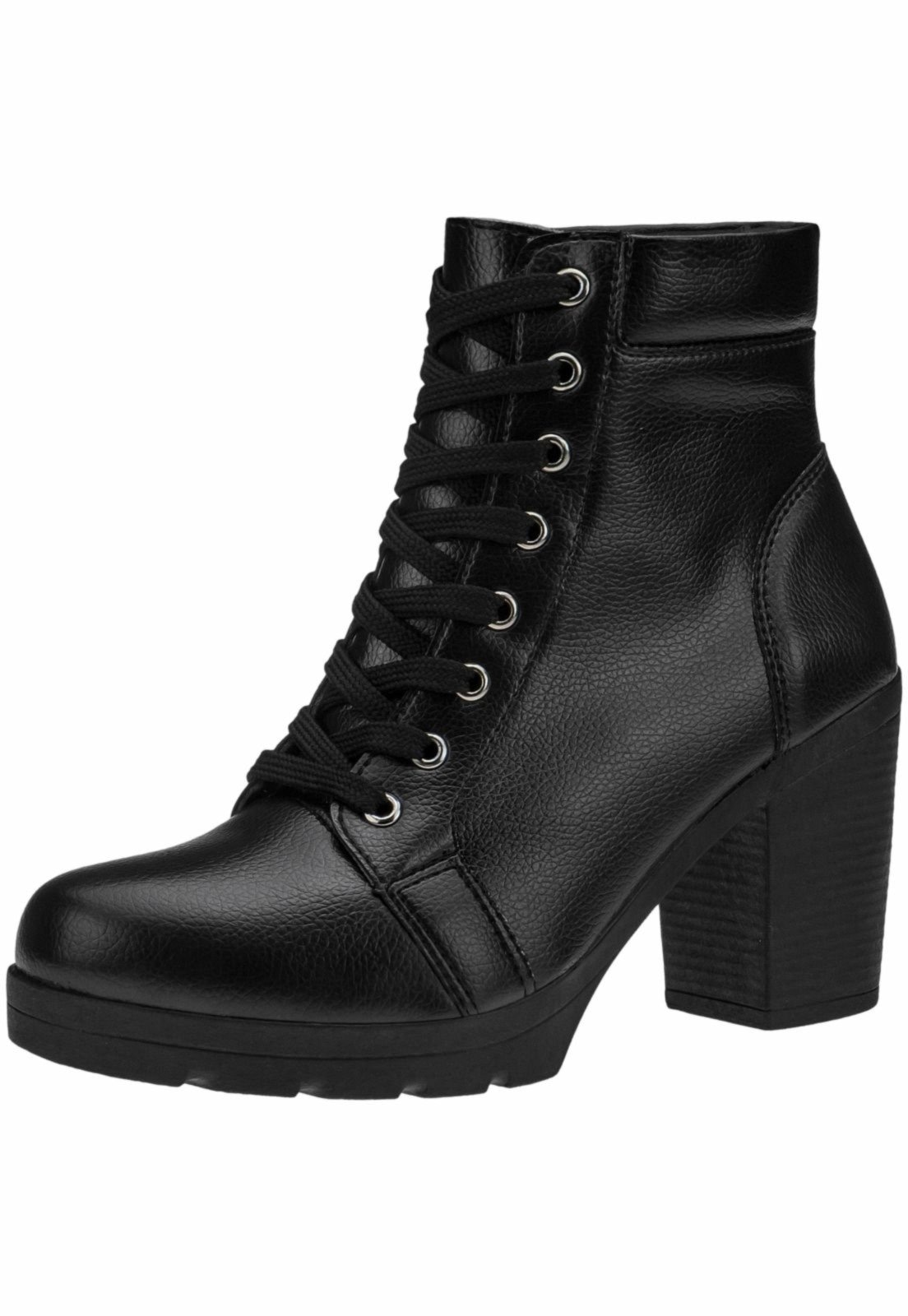 Imagem principal Bota Coturno Gigil Salto Grosso Napa Gigil preto