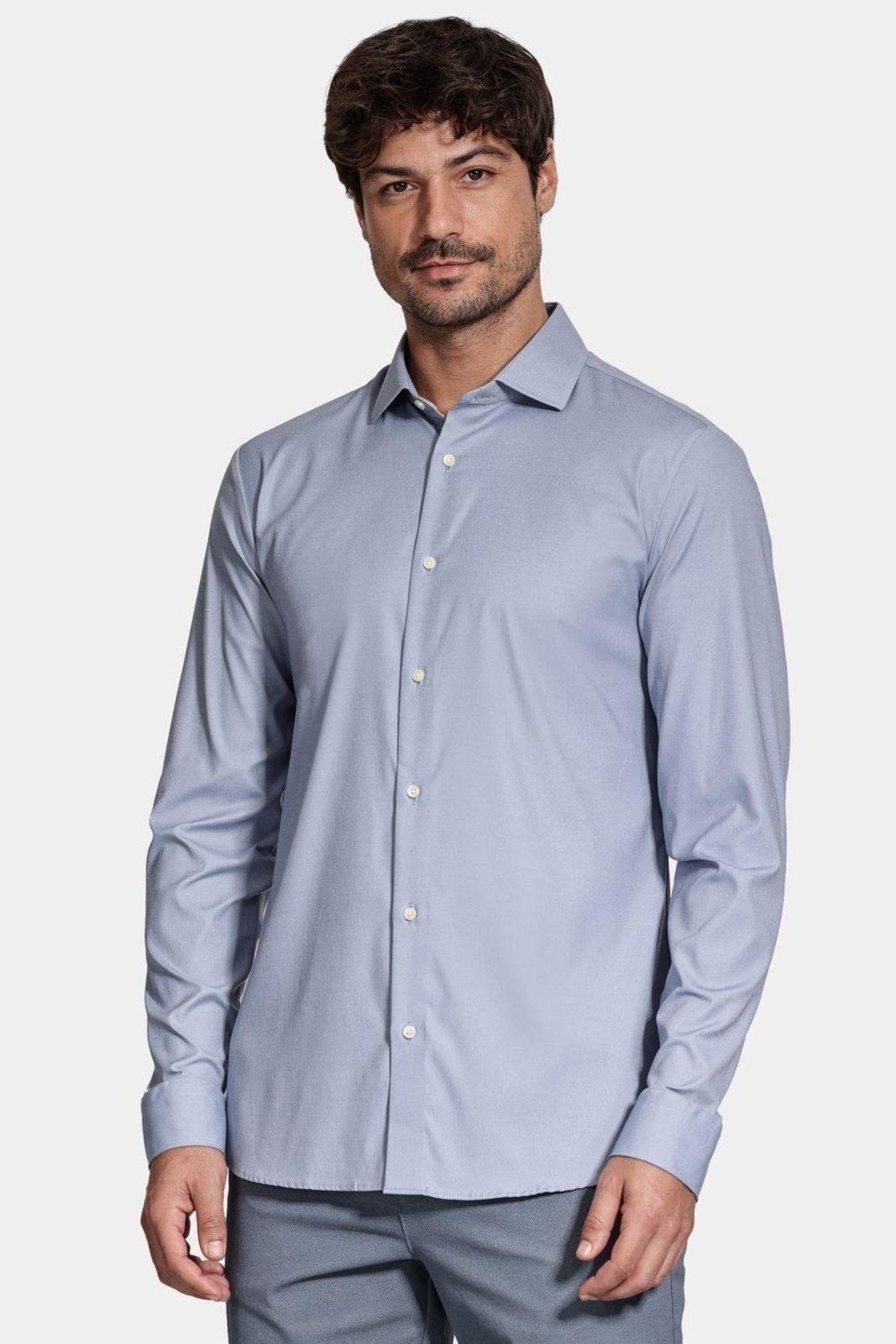 Imagem principal Camisa Aramis Manga Longa Tech Flex Sarja Jeans Aramis azul