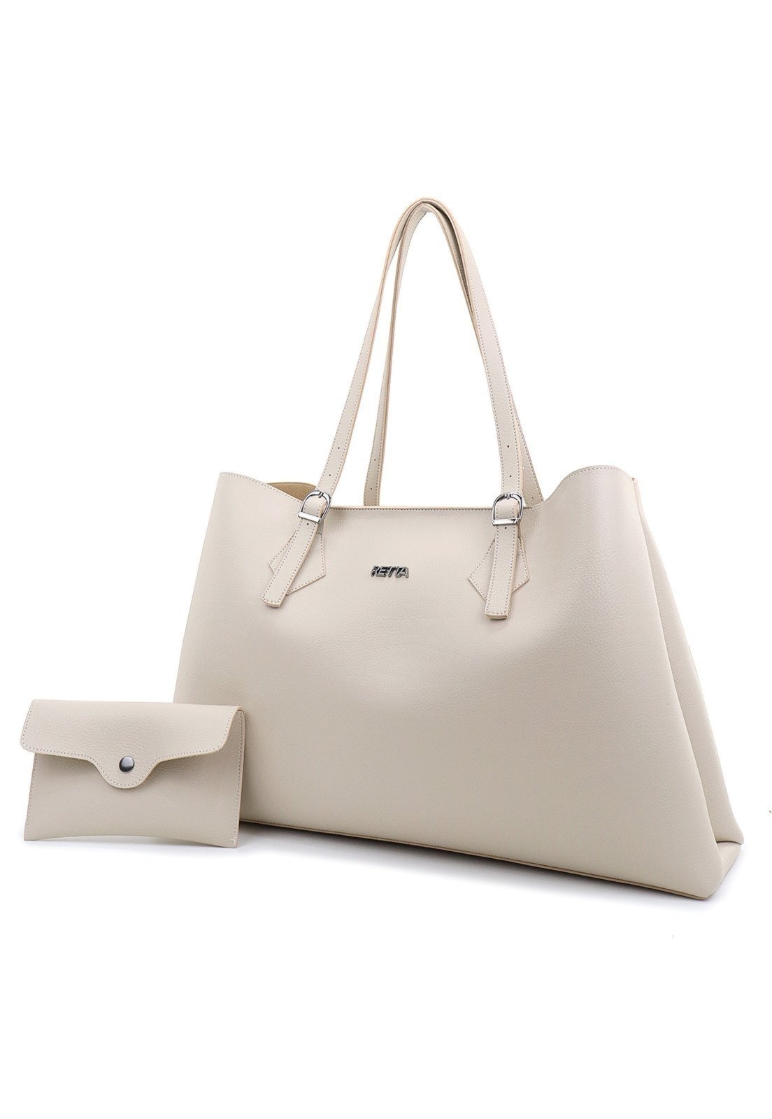 Imagem principal Bolsa Feminina Grande Alça Regulavel de Ombro Espaçosa Retta Oficial Marfim Retta Oficial off-white