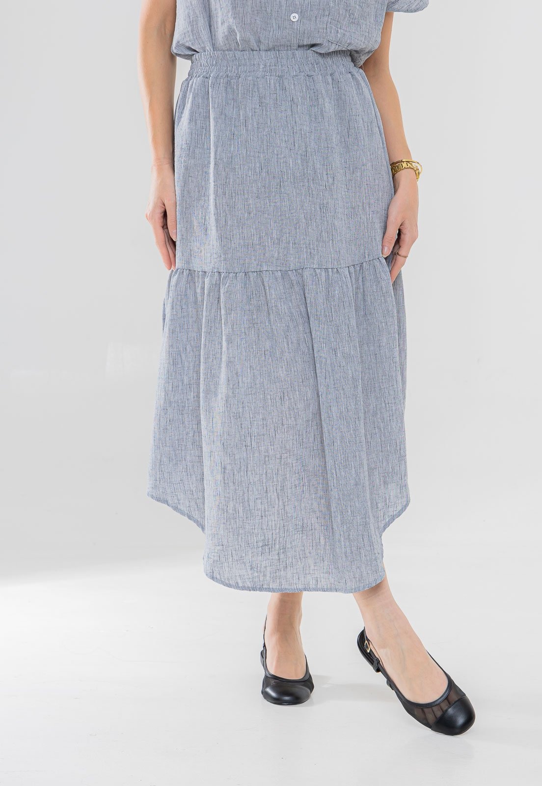 Imagem principal Saia Aura Lina Estonado Aura cinza