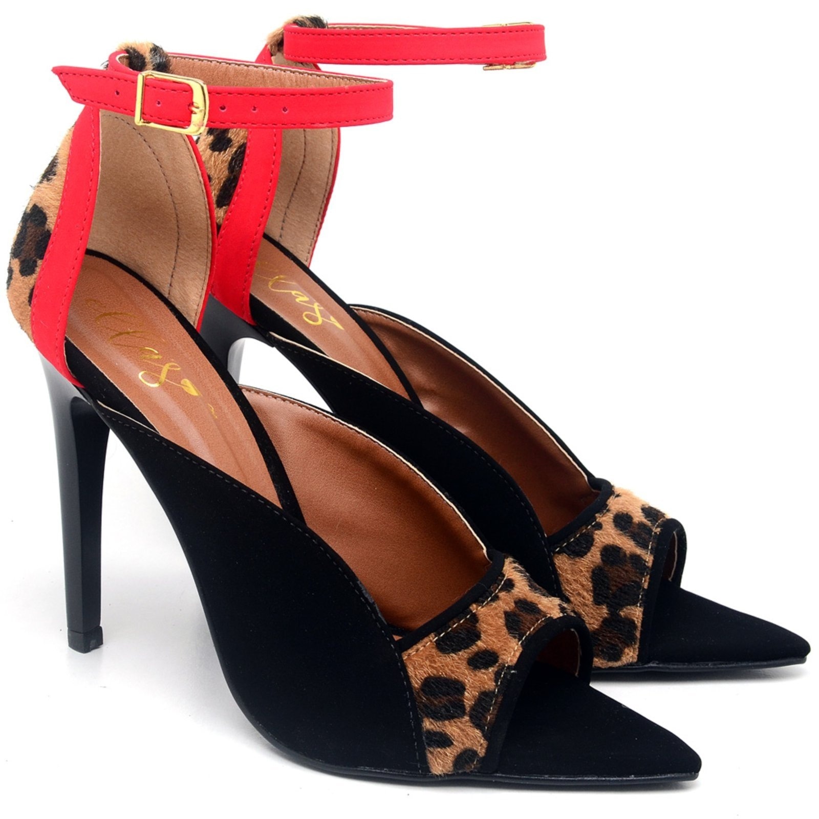 Imagem principal Sandália Bico Folha Salto Alto em Couro Ella's ZAFREM branco