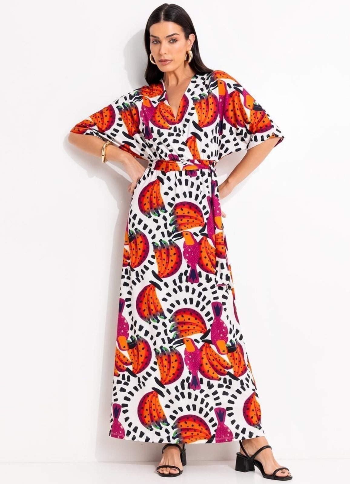 Imagem principal Vestido Em Malha Fria Quintess Tucanos Quintess rosa