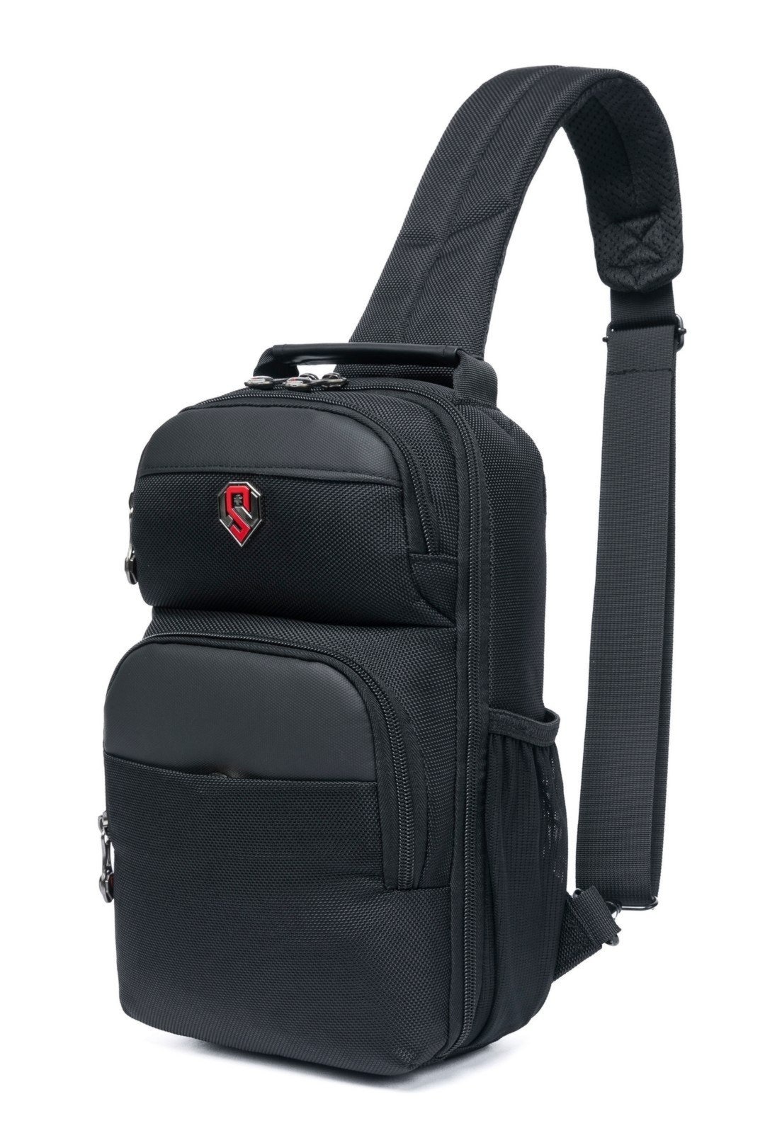 Imagem principal Bolsa Transversal Swissport Masculina Shoulder Bag Peitoral Antfurto Swissport preto