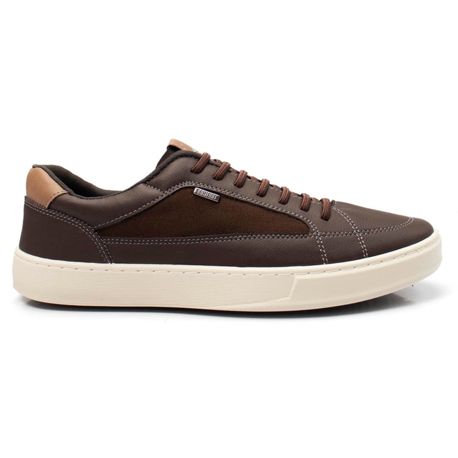 Imagem principal Sapatênis Masculino Casual Tenis Confortavel Café Lavini Shoes marrom
