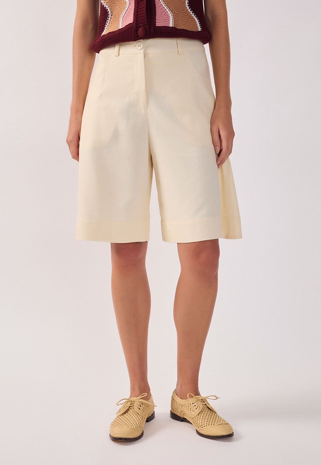 Imagem principal Bermuda Feminina Dress To Reta Off-White Dress to off-white white