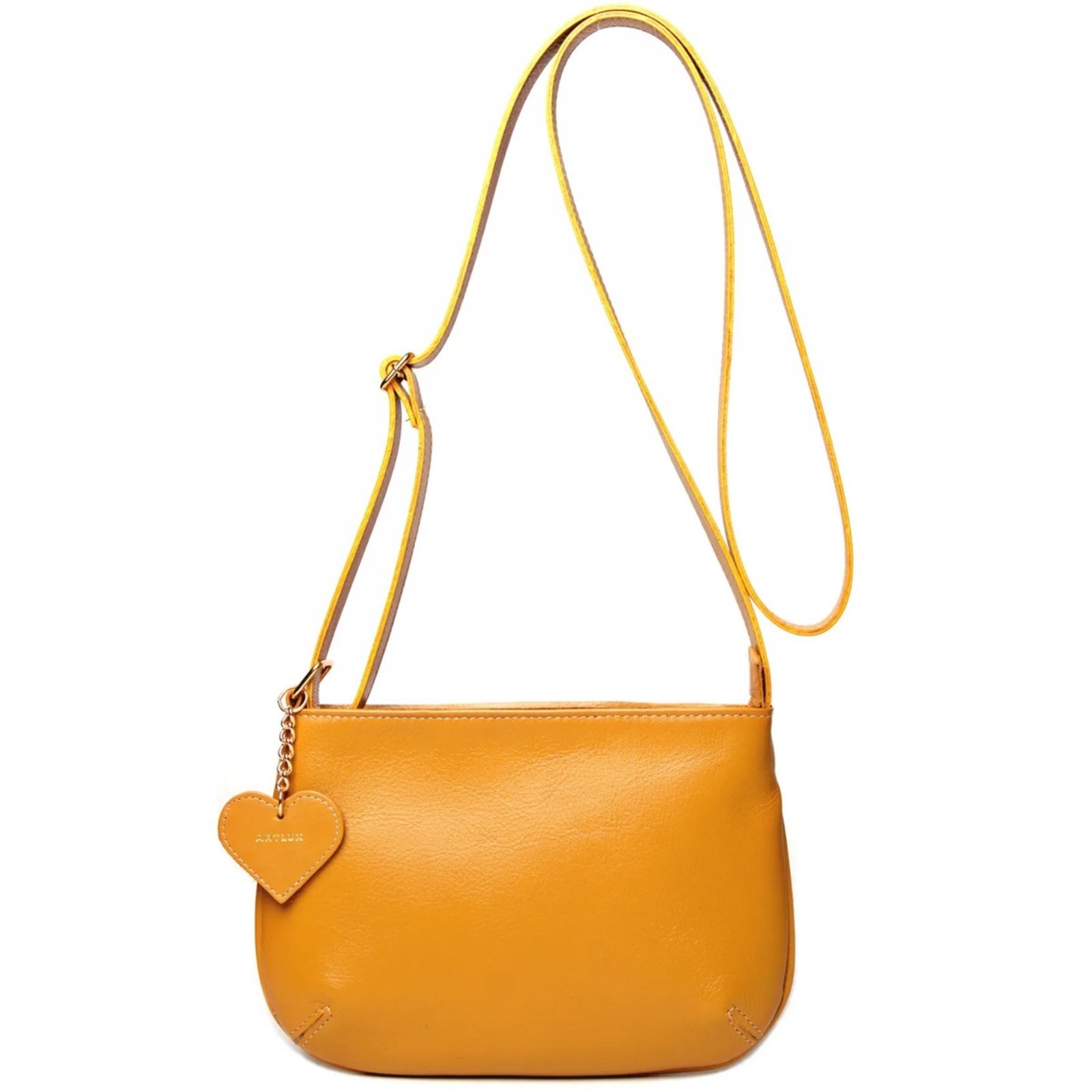 Imagem principal Bolsa Transversal em Couro Artlux Mostarda 9063 Artlux amarelo
