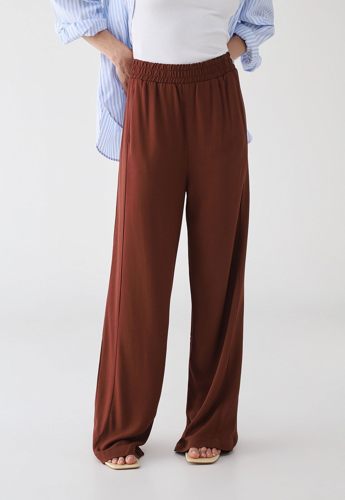 Imagem principal Calça Feminina Hering Cintura Alta Hering marrom