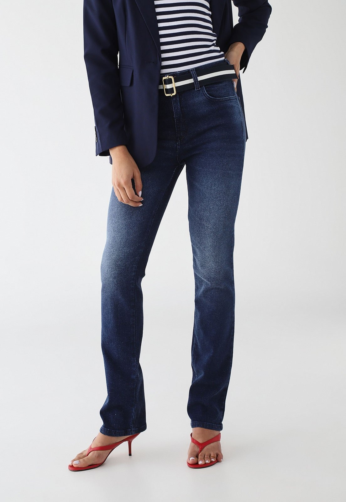 Imagem principal Calça Jeans Feminina Forum Reta Escura Forum azul