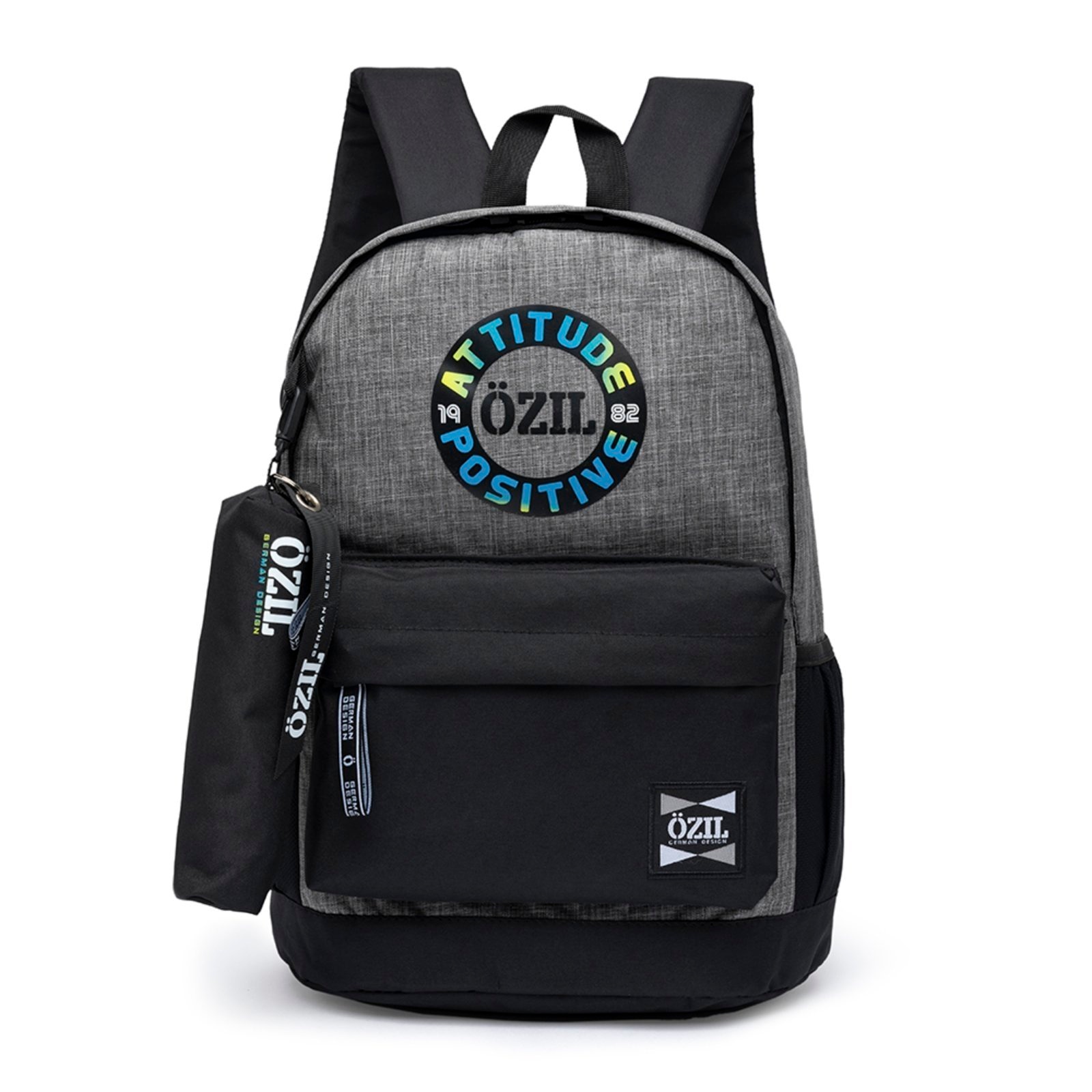 Imagem principal Kit Mochila Estojo Ozil Reforçado Faculdade Trabalho Casual Ozil preto