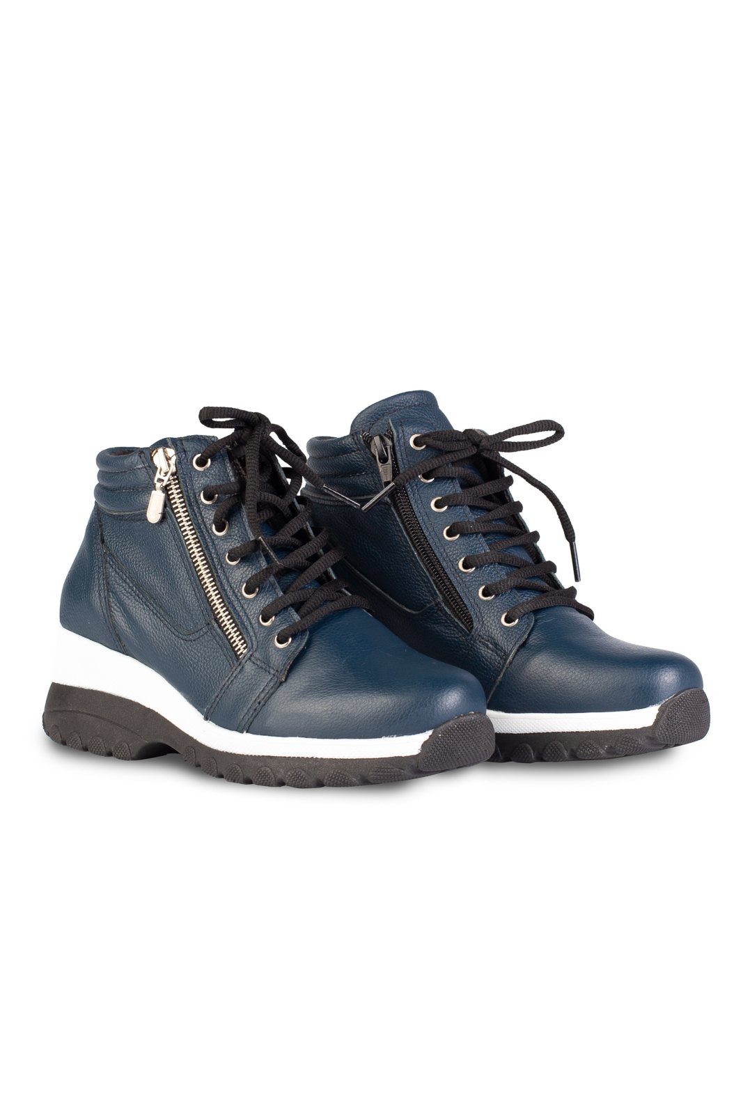 Imagem principal Tênis Enluaze botinha de couro feminina 090 Andrea Vinci azul