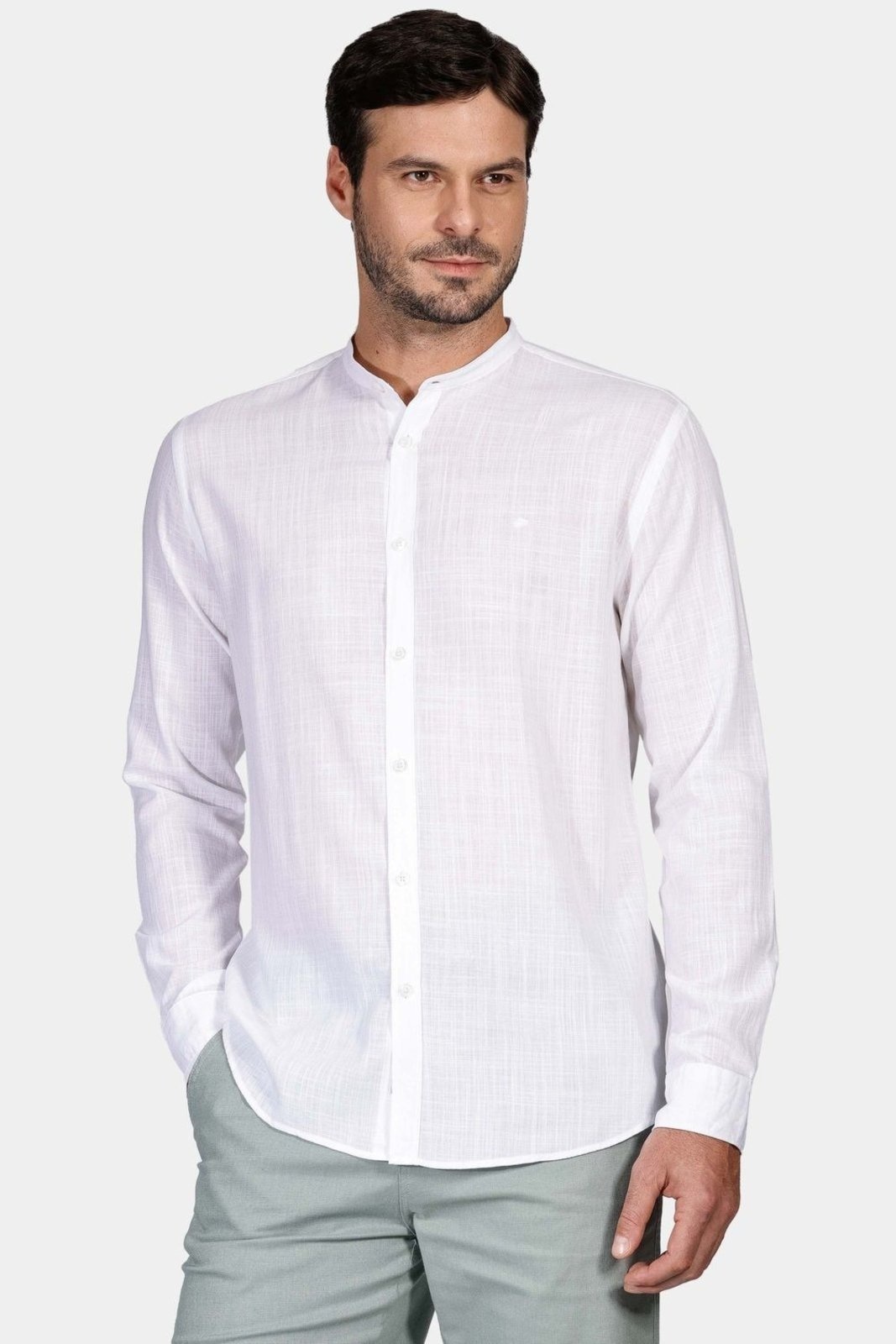 Imagem principal Camisa Aramis Slim Slub Gola Padre Out Aramis branco