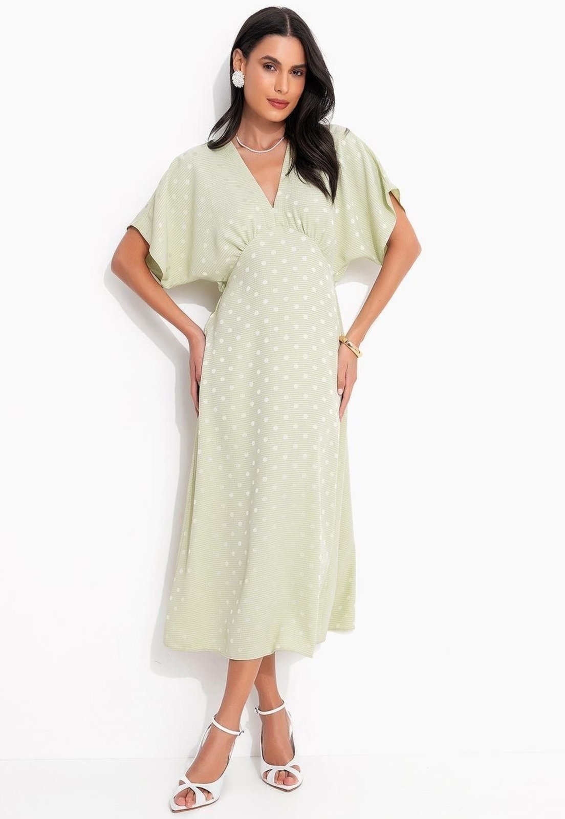 Imagem principal Vestido Em Tecido Plano Jacquard Ace Quintess verde