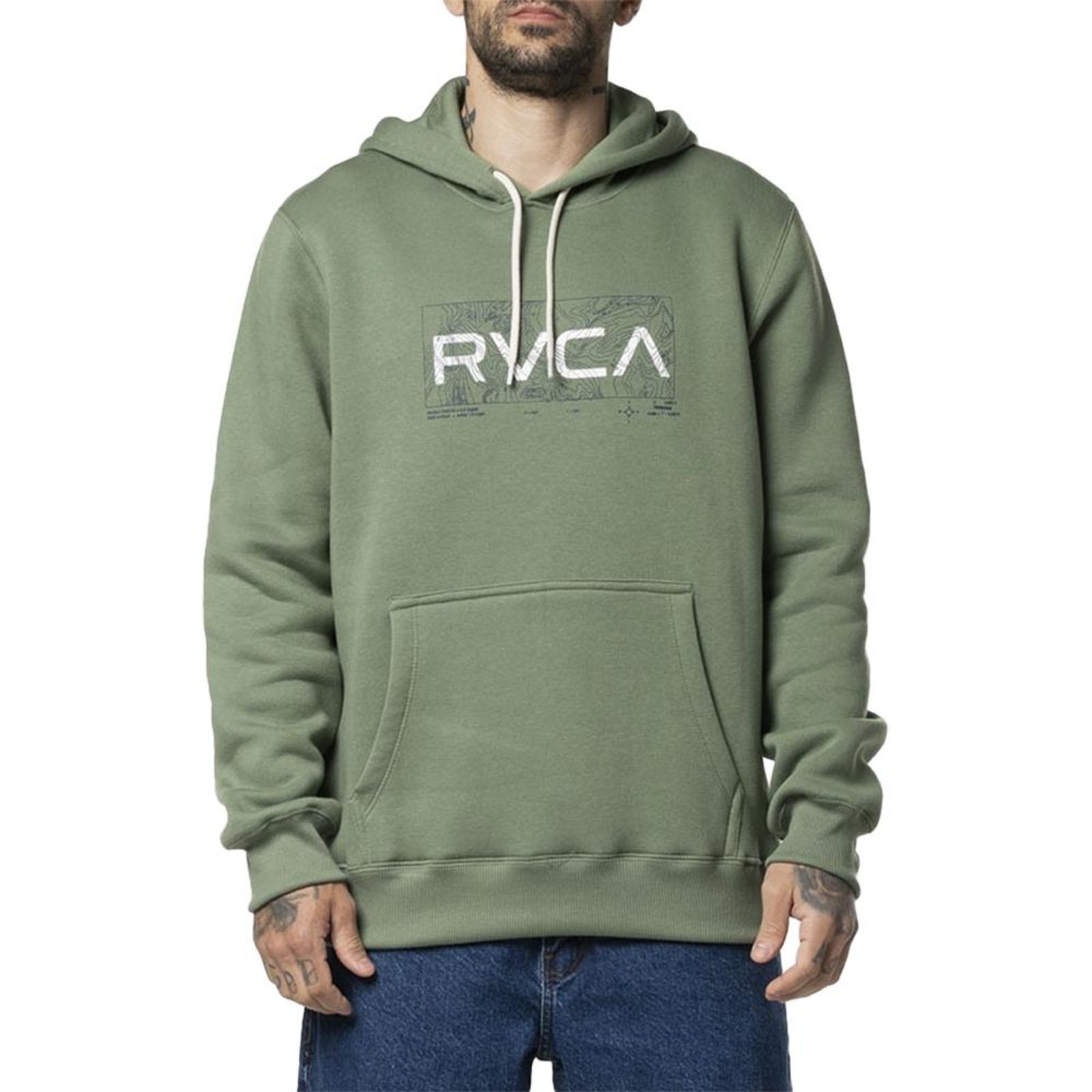 Imagem principal Moletom RVCA Canguru Big Top 305G WT24 Masculino RVCA verde