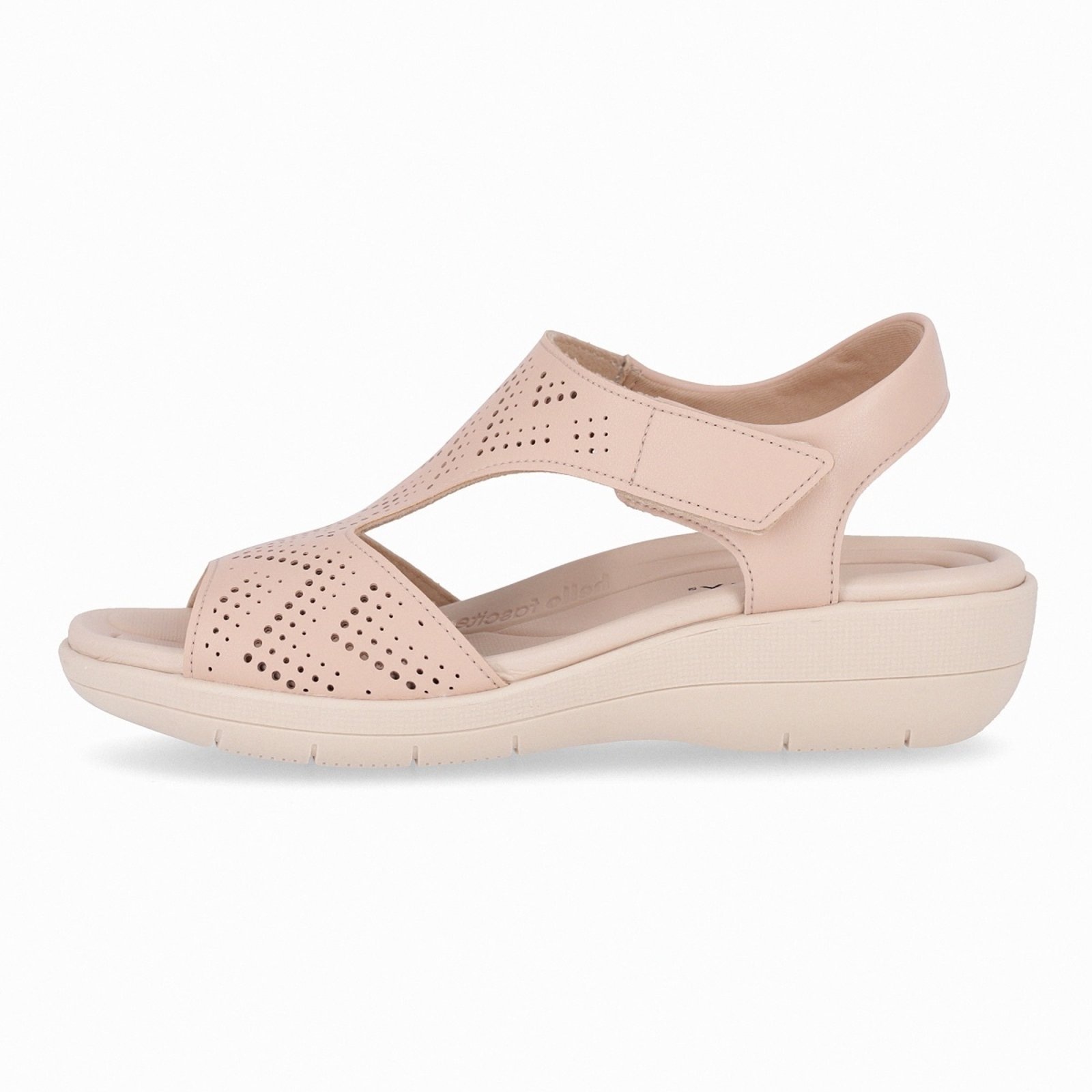 Imagem principal Sandália Piccadilly Fascite Anabela Piccadilly bege