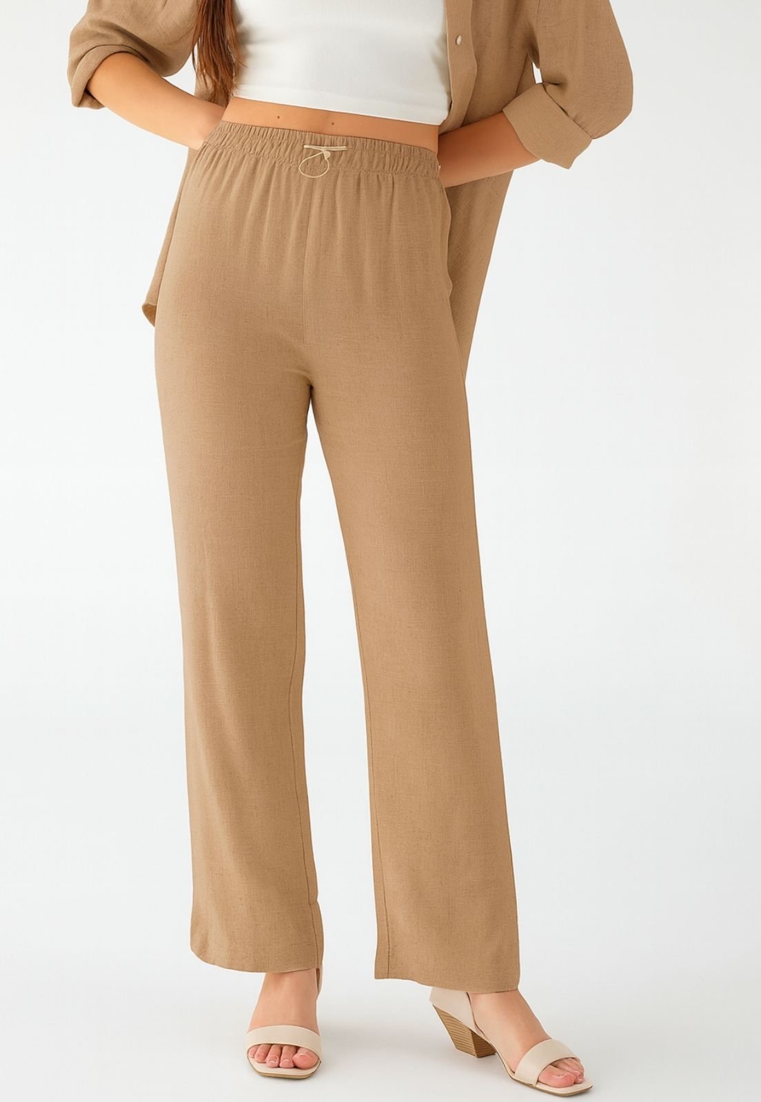 Imagem principal Calça Pantalona Levosch De Linho 77VS LEVOSCH nude