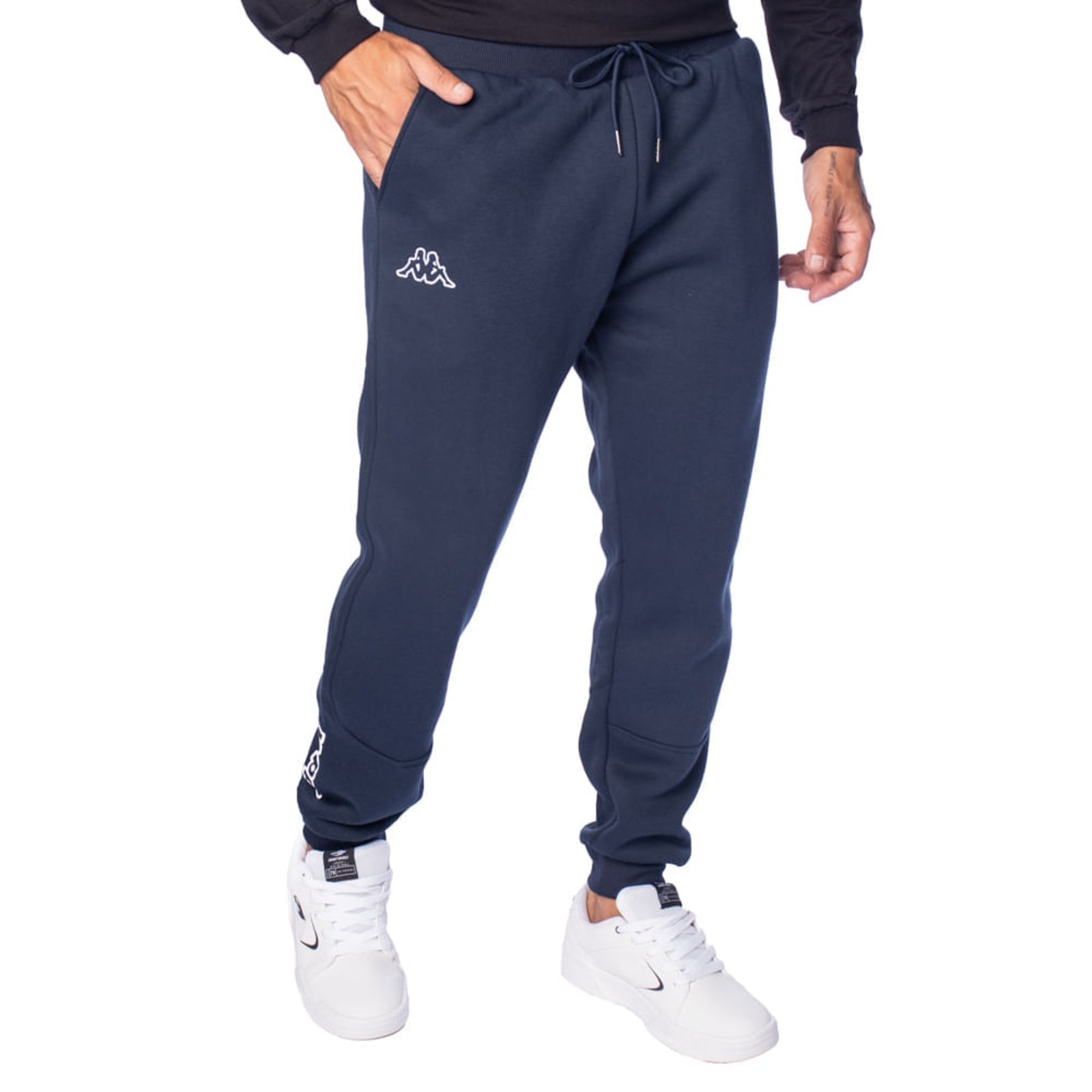 Imagem principal Calça Masculina Kappa Phoebe Moletom Marinho Kappa azul marinho