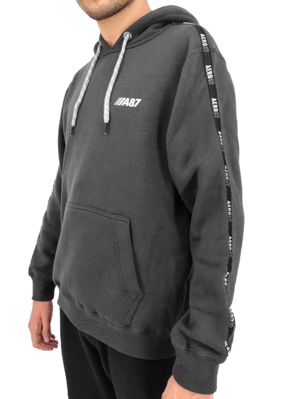 Imagem principal Moletom Aeropostale Masculino A87 Logo Tape Chumbo Aeropostale verde