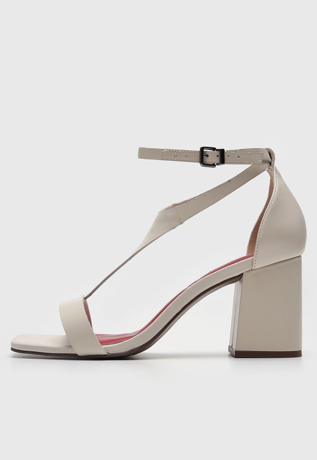 Imagem principal Sandália Feminina Loucos e Santos Salto Bloco Quadrado Off-White Loucos e Santos off-white white