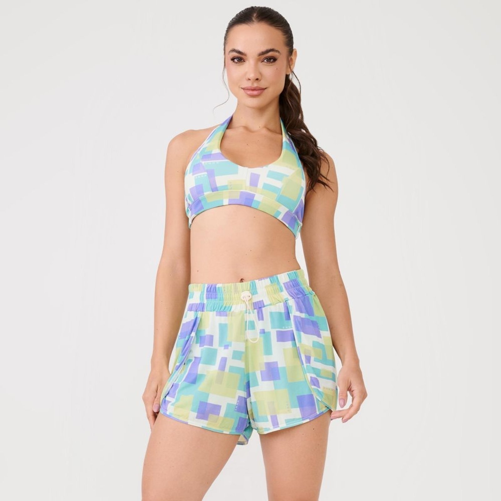 Imagem principal Short Transpassado Estampa Relax Poliamida Soft Donna Carioca estampado