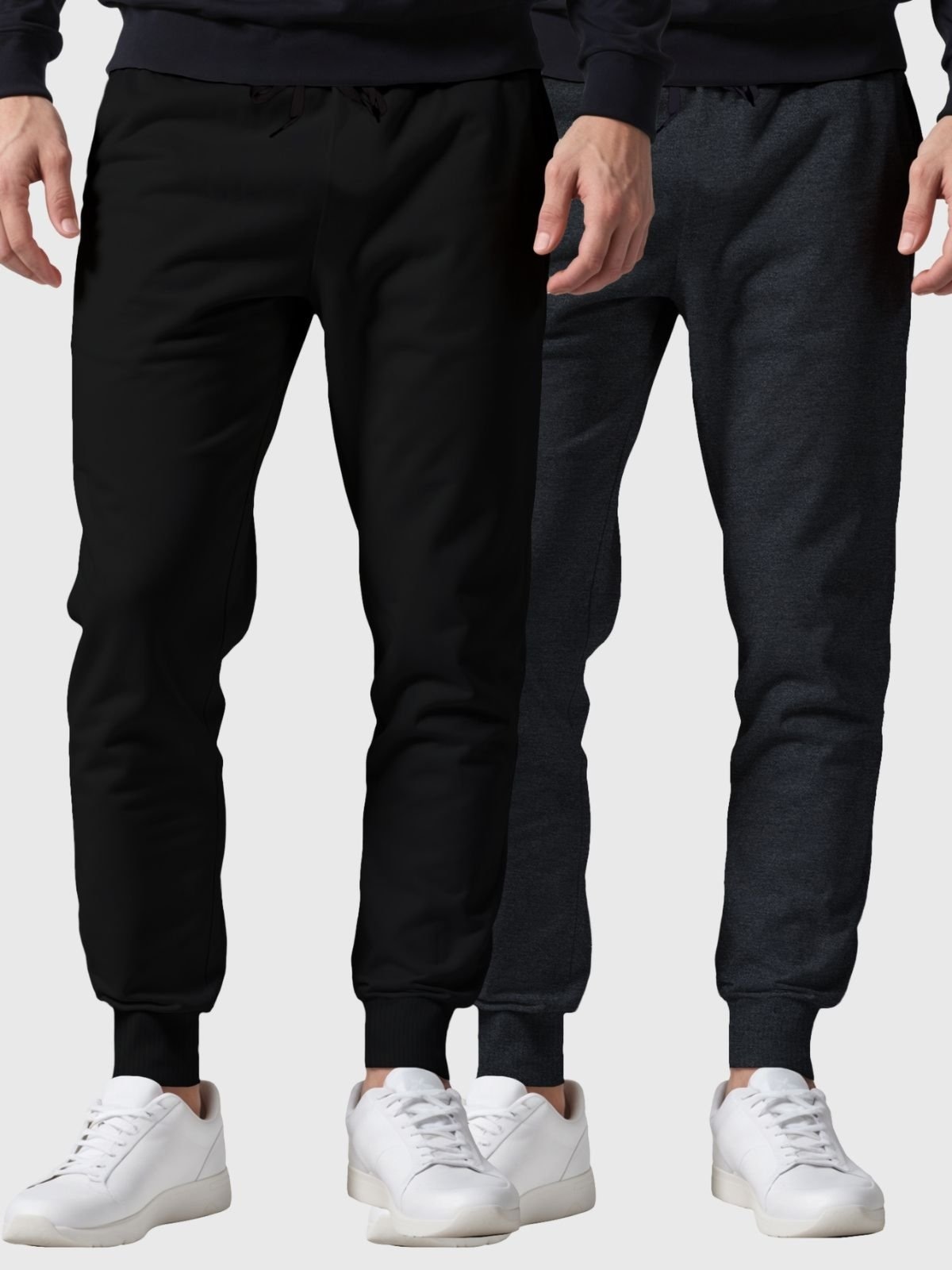 Imagem principal Kit 2 Calças Moletom e Chumbo Masculina Slim Interior Flanelado Super Conforto Benellys preto