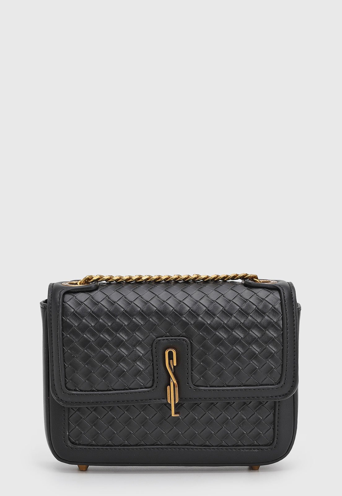 Imagem principal Bolsa Feminina Santa Lolla Textura Entrelaçada Preta Santa Lolla preto