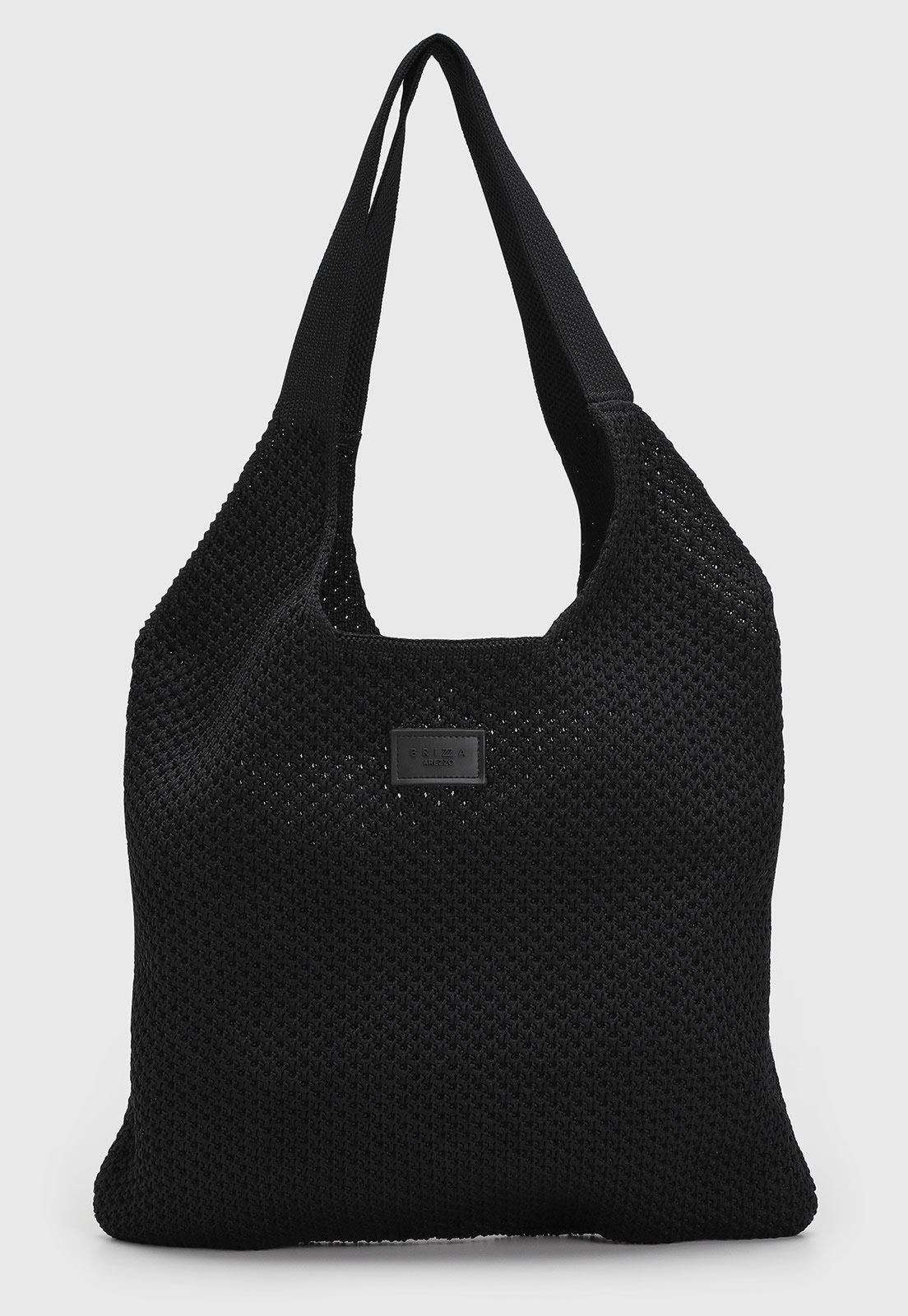 Imagem principal Bolsa Feminina Brizza Arezzo Grande Malha Vazado Preta Brizza Arezzo preto