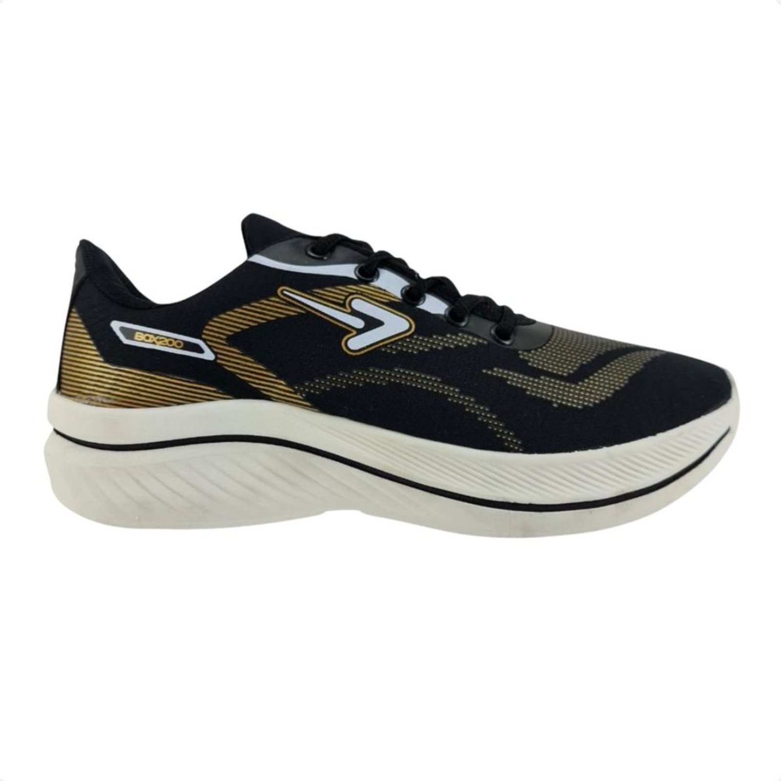 Imagem principal Tênis Corrida Masculino Jogging Box 200 E Dourado Box 200 preto