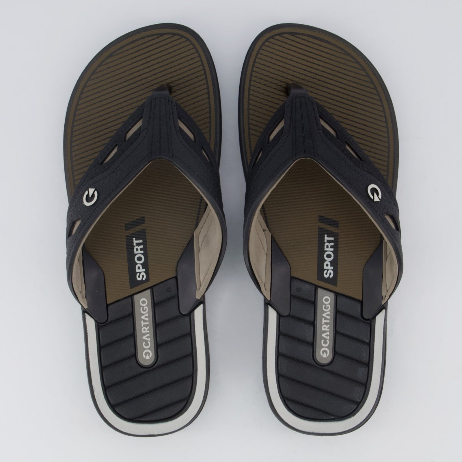 Imagem principal Chinelo Cartago Dallas e Bege CARTAGO preto