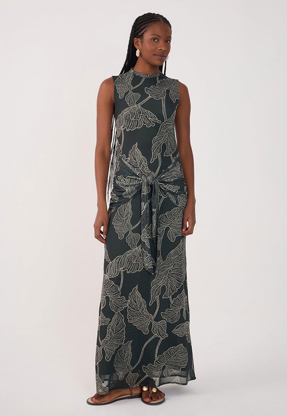 Imagem principal Vestido Dress To Longo Folhagem Dress to verde