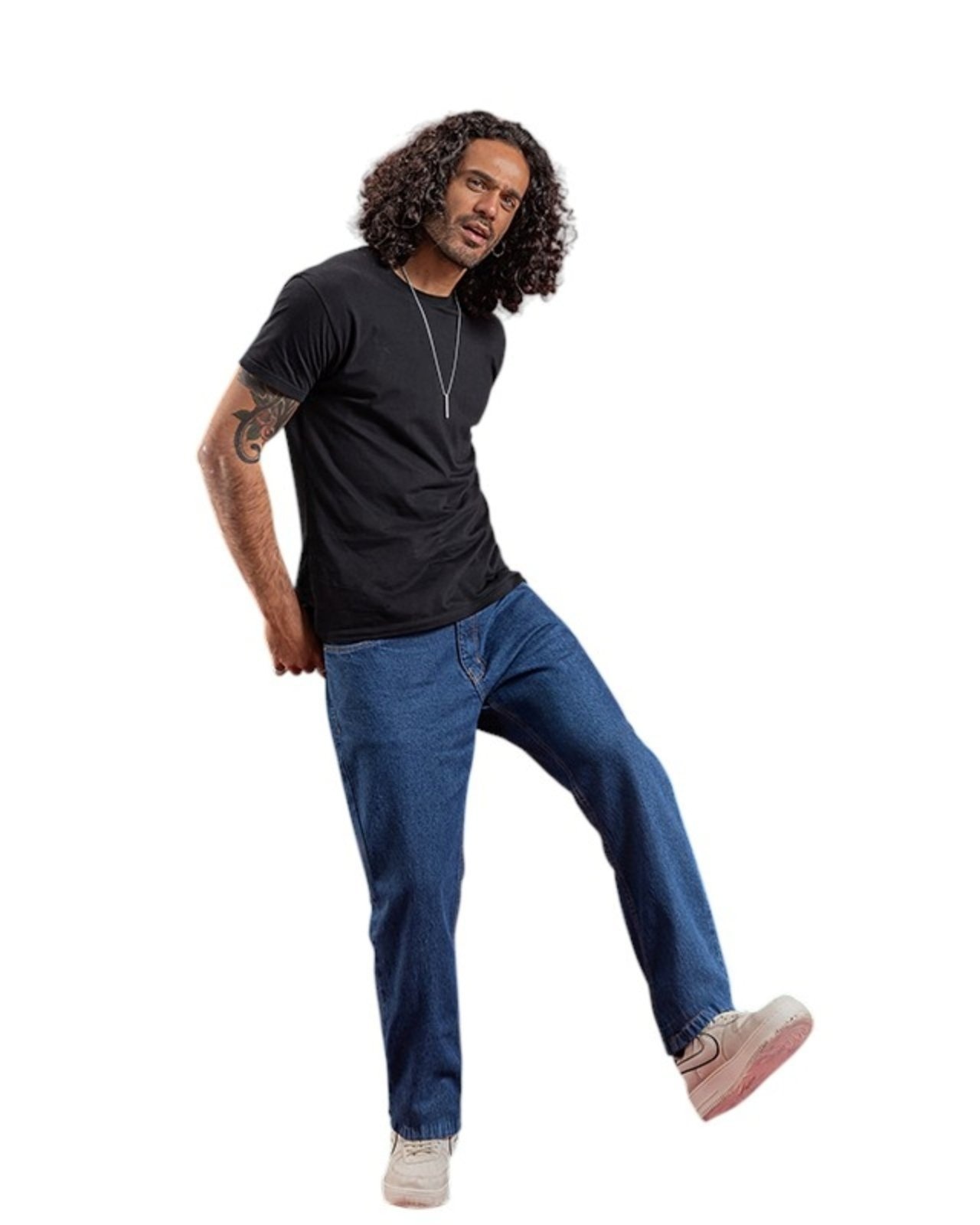 Imagem principal Calça Reta Masculina - Black Jeans - Denim Escuro Black Jeans azul black