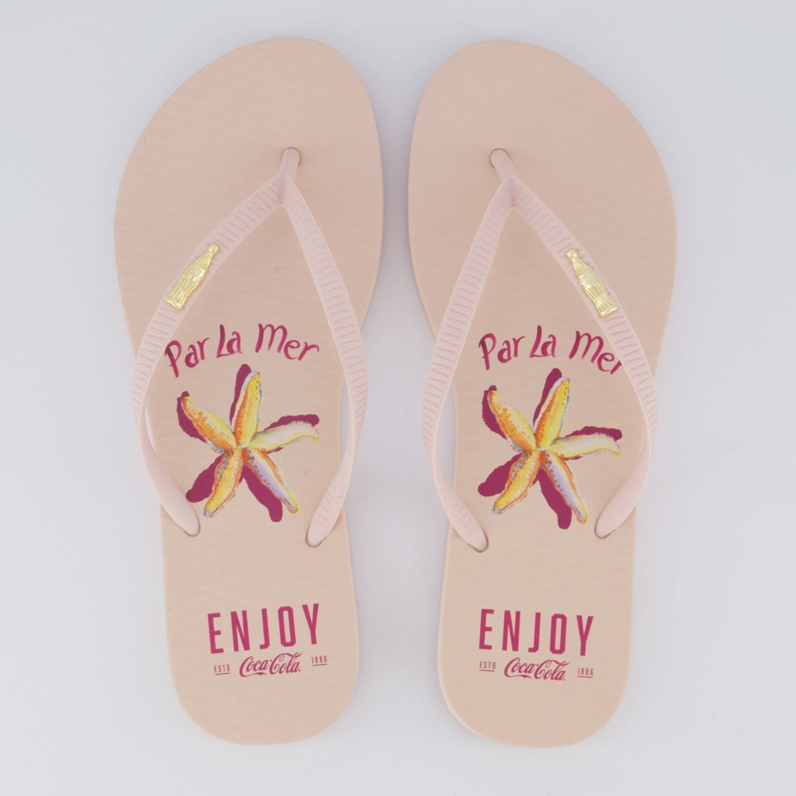 Imagem principal Chinelo Coca Cola La Mer Feminino Coca-Cola branco