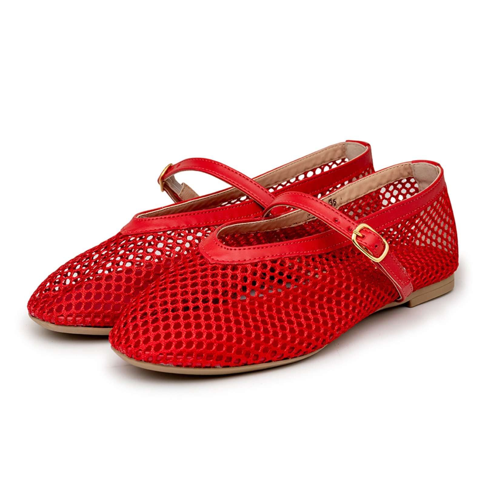 Imagem principal Sapatilha De Tela Feminina Tendência Bico Redondo 5400 Vermelha Hannah Footwear vermelho