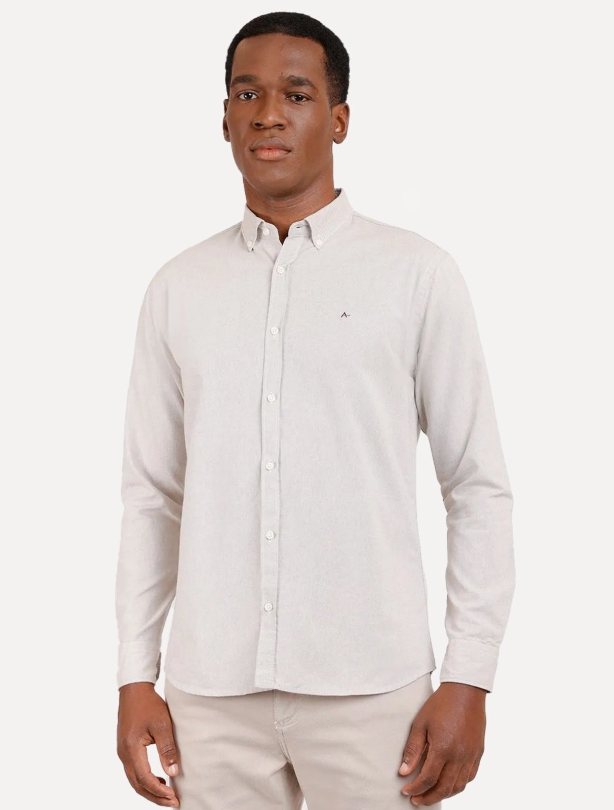 Imagem principal Camisa Aramis Masculina Slim Oxford Button Down Caqui Claro Aramis cáqui caqui