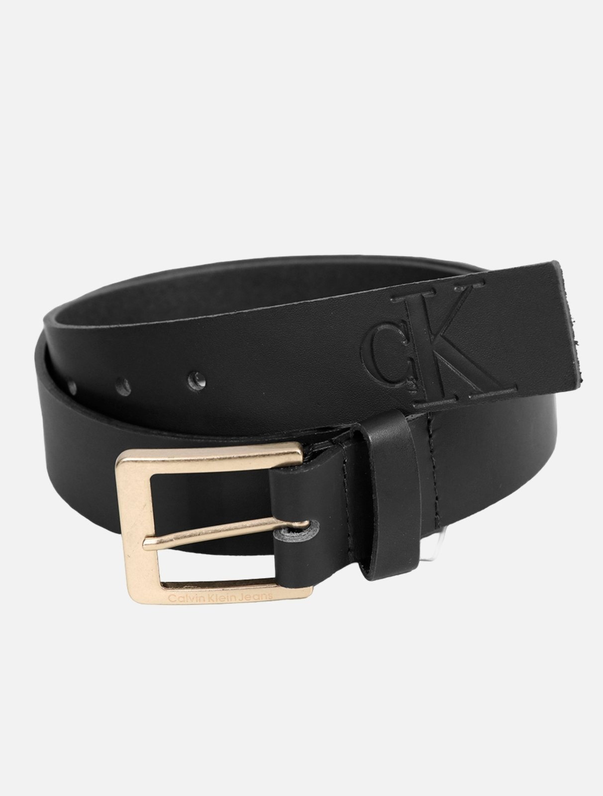 Imagem principal Cinto Calvin Klein Masculino Couro Queima CK Preto Calvin Klein marrom