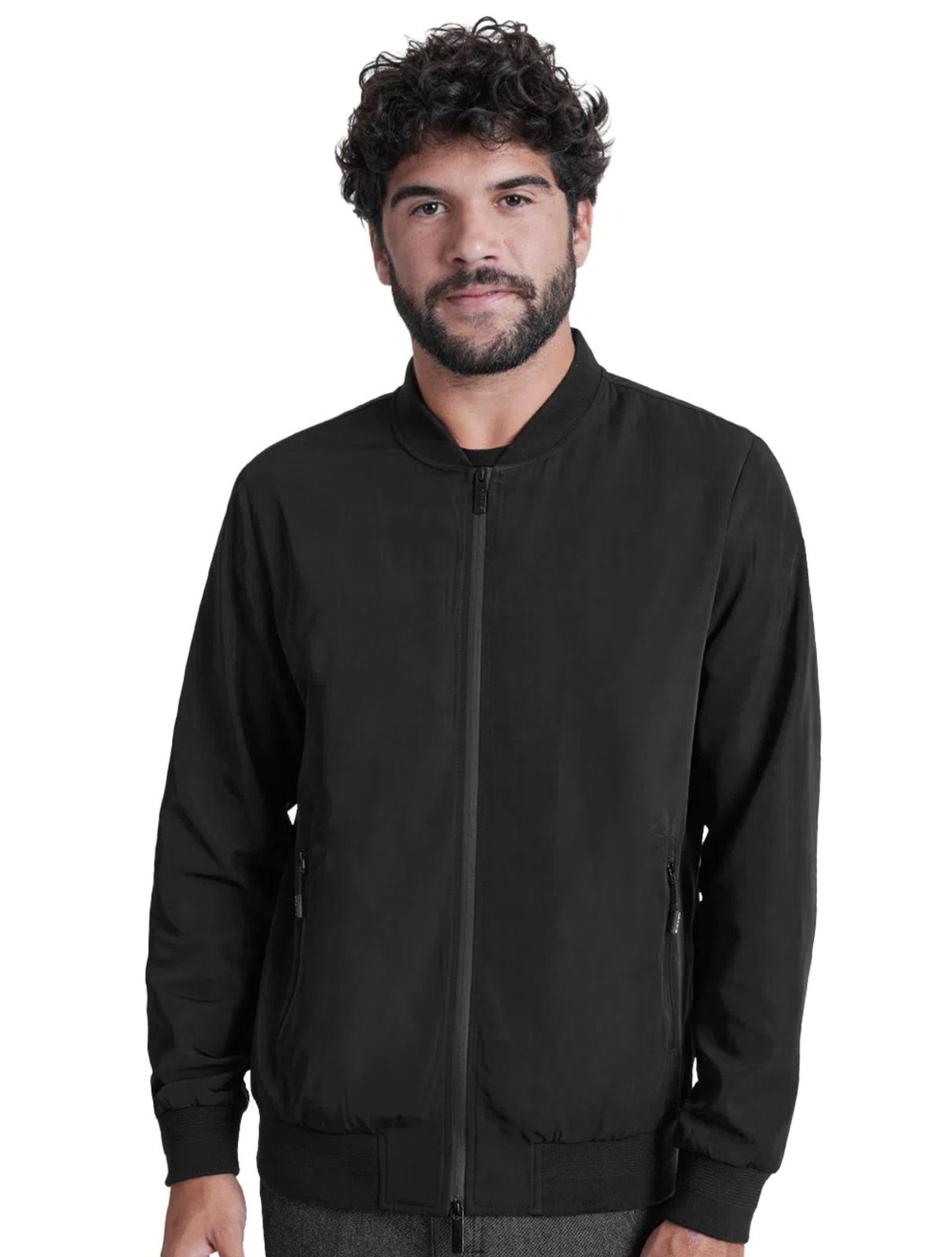 Imagem principal Jaqueta Aramis Masculina Nylon Bomber Liquid Repeller Preta Aramis preto
