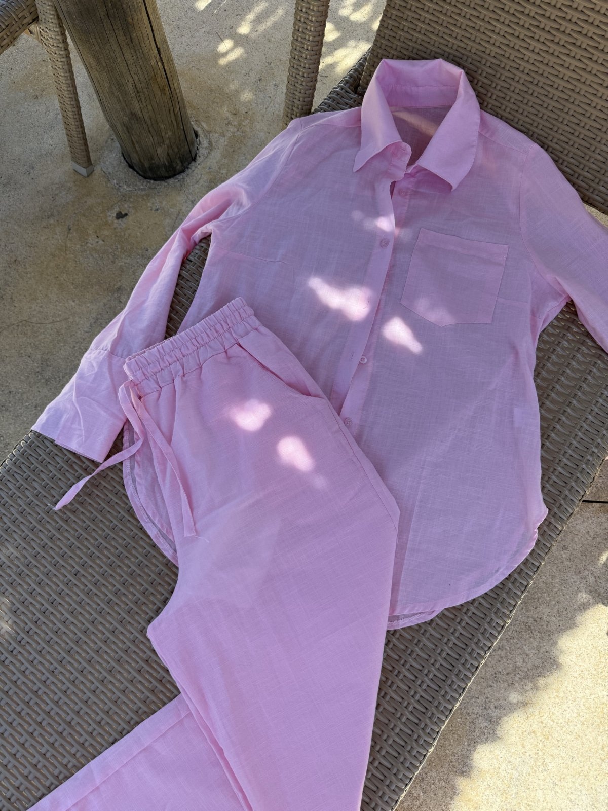 Imagem principal Calça Wide Forrada Cós Elástico Pitaia Beachwear Pitaia Beachwear rosa