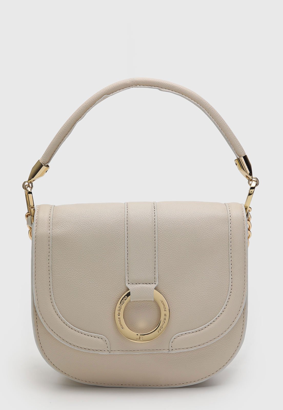 Imagem principal Bolsa Média Feminina Jorge Bischoff Corrente Dourada Jorge Bischoff bege