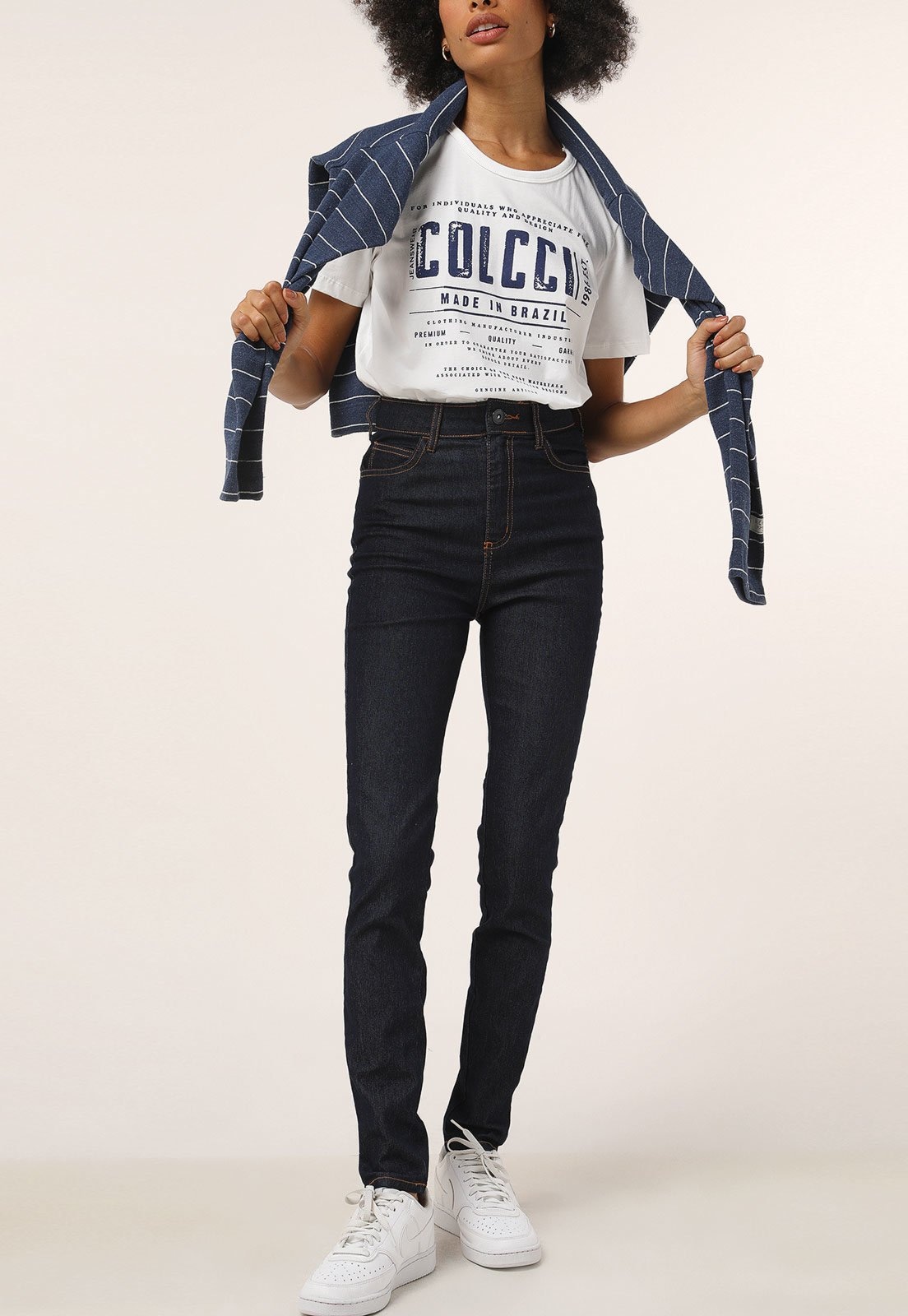 Imagem principal Calça Jeans Colcci Skinny Karen Azul-Marinho Colcci azul marinho